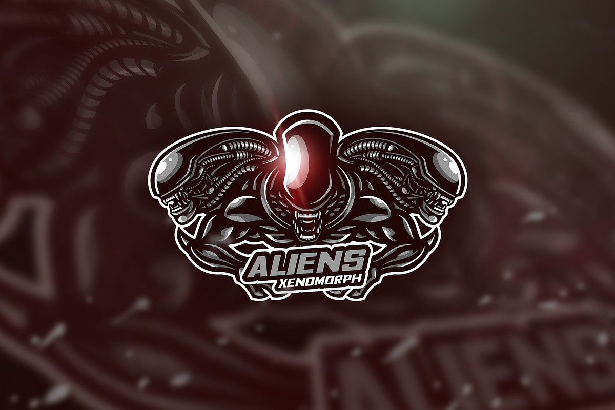 AlienXenomorph - Mascot &Esport Logo, a Branding & Logo Template by AQR ...