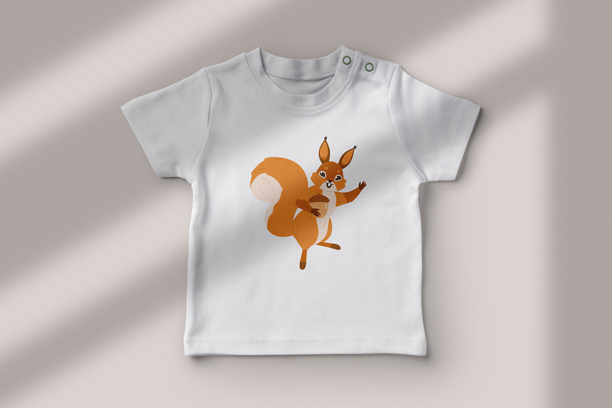 Cute funny squirrels, cartoon set, an Animal Illustration by Good Studio (Photo 3 of 4)