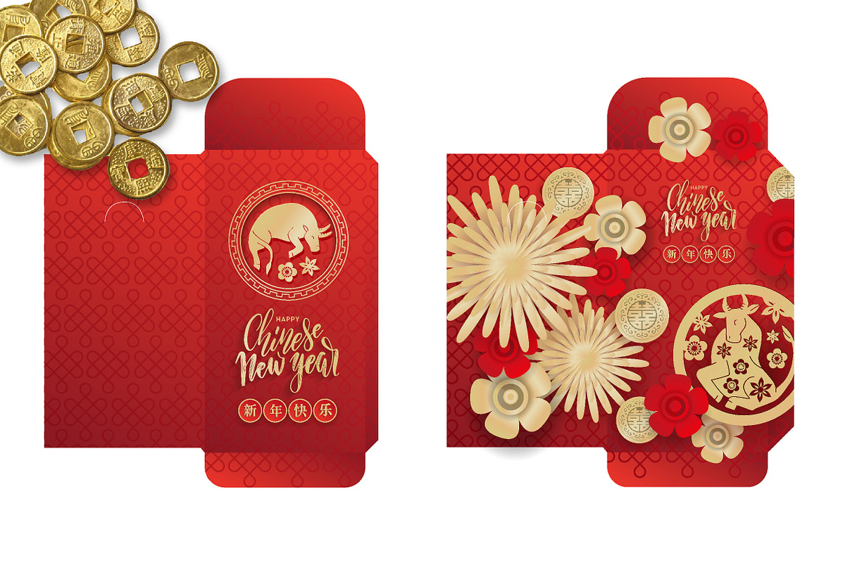 Chinese NY 2021 money envelope set, a Stationery Template by Lana Sham (Photo 5 of 7)