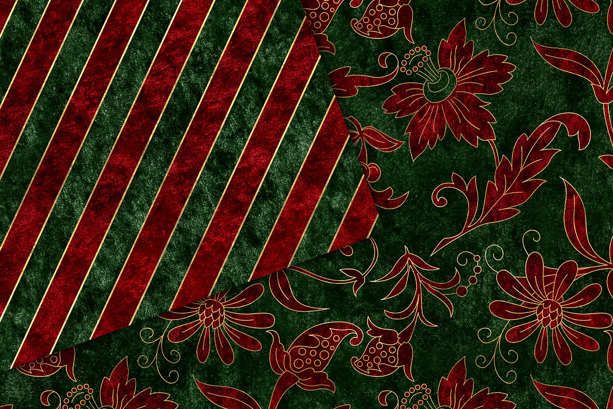 Holiday Velvet Digital Paper, a Texture Graphic by Digital Curio (Photo 3 of 3)