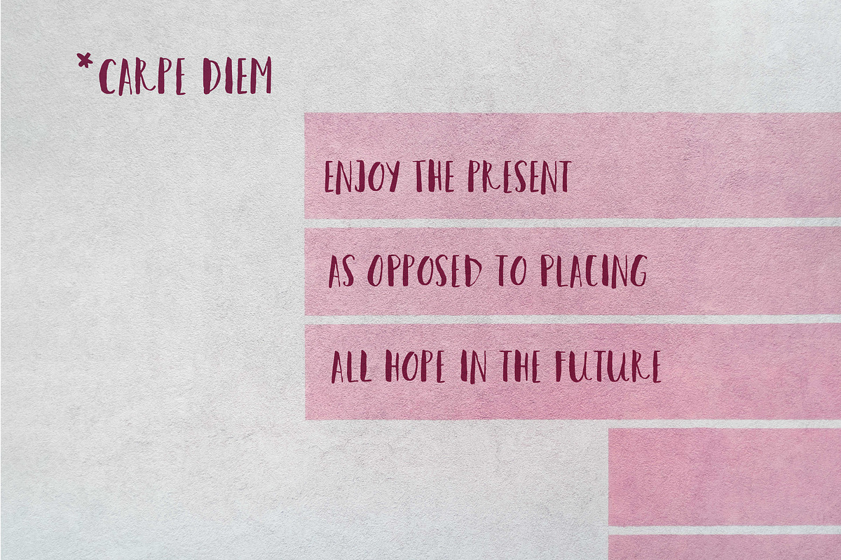 Carpe Diem - Brush Font, a Sans Serif Font by Anna Ivanir (Photo 2 of 8)