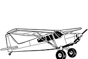 STOL bush aircraft in flight, a Transportation Illustration by LogosDen (Thumbnail 3 of 3)