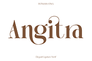 Angitra - Elegant Ligature Serif, a Serif Font by Luna Shop (Thumbnail 1 of 11)