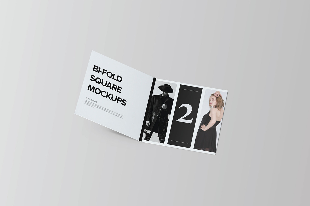 Bi-Fold Brochure Mockup 8 Style, a Print Template by Mockstore