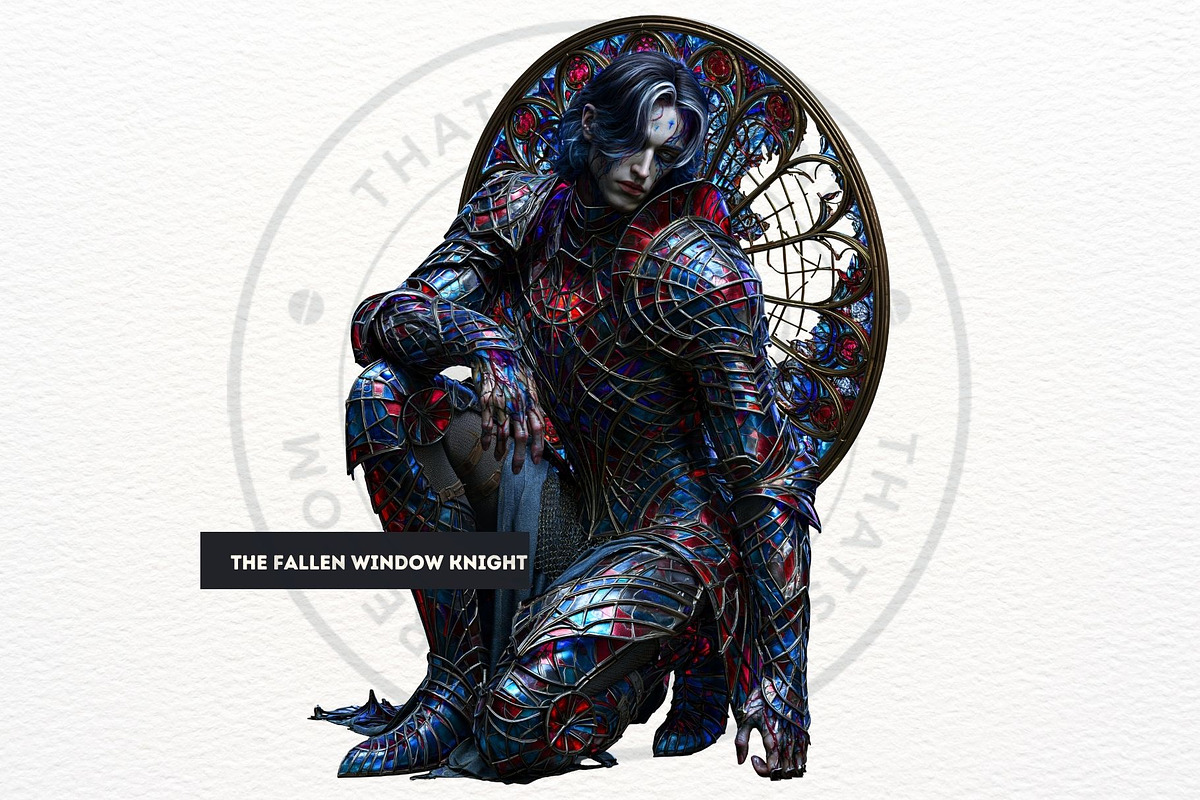 Glassborn Court Stained Glass PNG, a Decorative Illustration by ThatsDesignArt (Photo 15 of 18)
