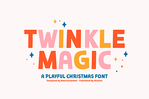 Twinkle Magic - Christmas Font, a Handwritten Font by Keithzo