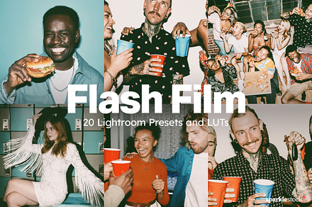 20 Flash Film Lightroom Presets LUTs, a Preset Add-On by SparkleStock