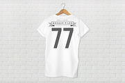 Back T-Shirt Design Mockup, a Hoody Mockup by DanFreebairn (Thumbnail 1 of 3)