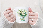 Christmas Flowers in Jar Clipart, an Illustration by designcity5 (Thumbnail 5 of 5)