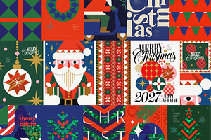 Christmas vector greeting cards