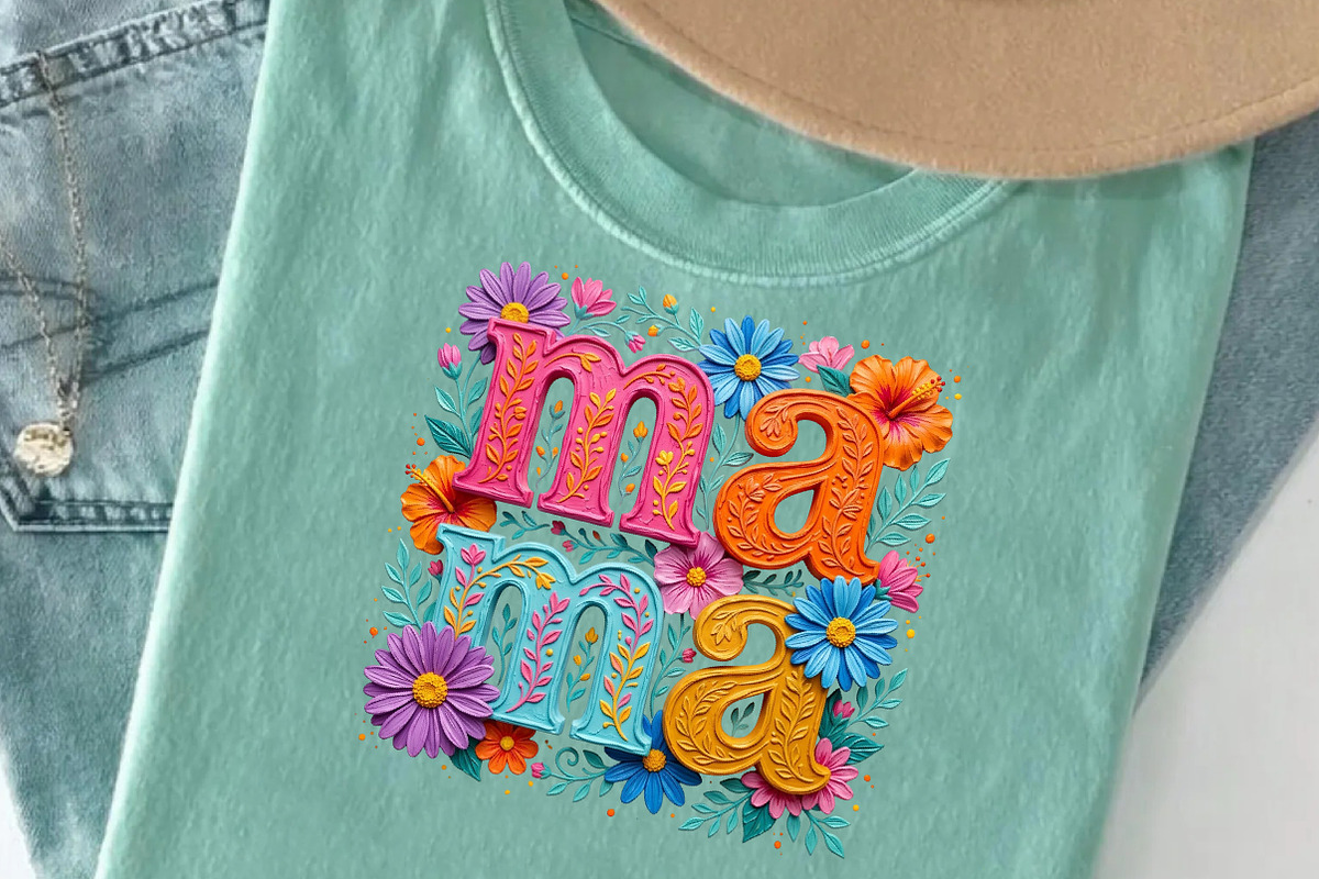Floral Mama Png Brushstroke Mama Des, an Illustration by Designworld (Photo 4 of 4)