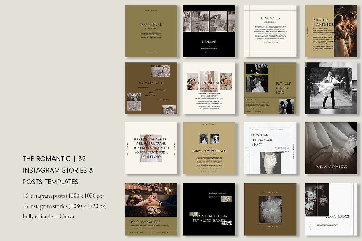 Romantic Instagram Templates