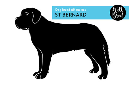 St Bernard Vector Silhouette