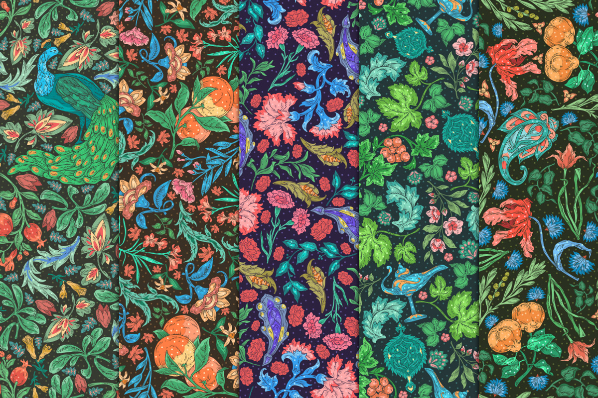 Oriental Dreams patterns, a Pattern Graphic by Piñata (Photo 16 of 17)