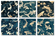 Petrol Koi Pond Japanese Texture, a Texture Graphic by Dream Creation (Thumbnail 4 of 6)