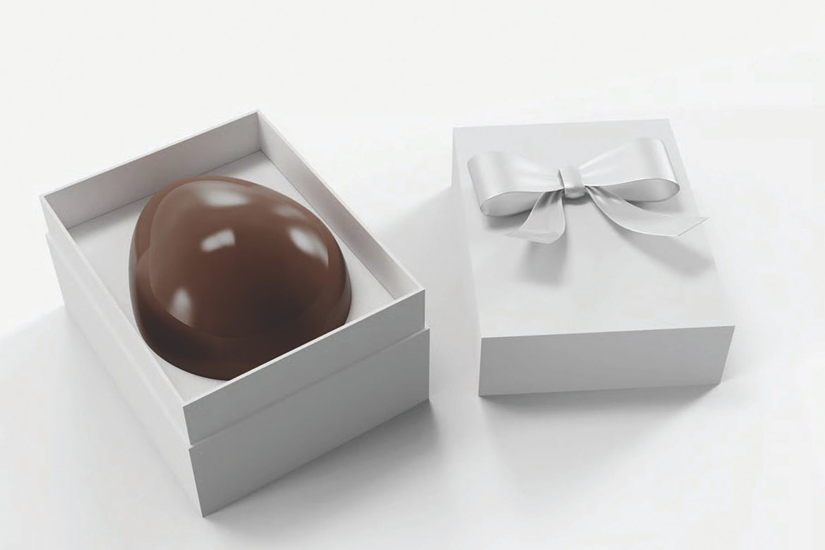 Chocolate Easter Egg Mockup, a Packaging Mockup by skybluecreative (Photo 3 of 3)