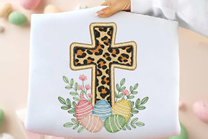 Yarn Crochet Easter Cross PNG, an Illustration by DreamArtGraphic
