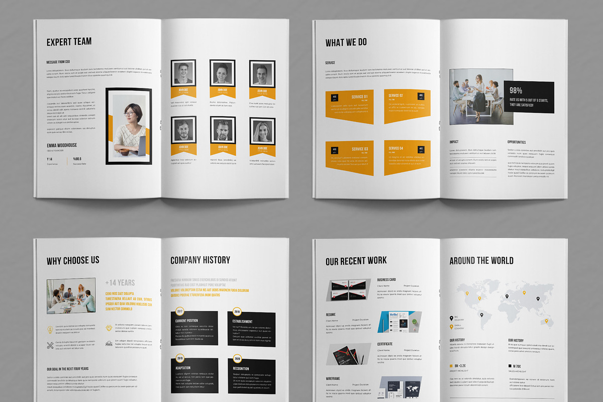 Company Profile Layout, a Brochure Template by ContestDesign (Photo 4 of 4)