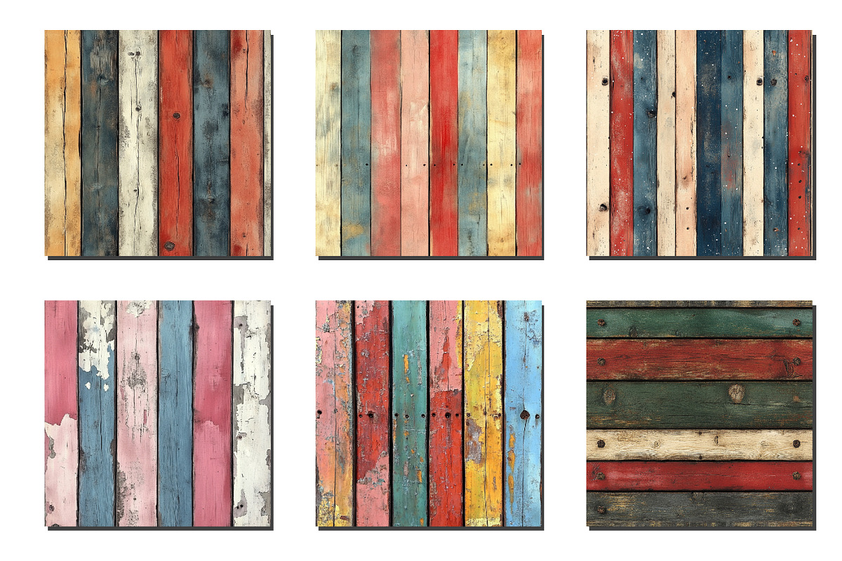 Christmas Wood Textures, an Illustration by Designworld (Photo 3 of 5)