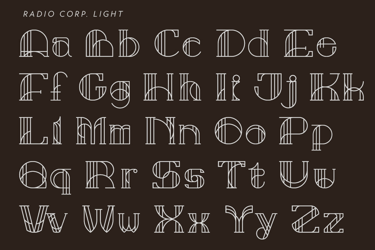 Radio Corp - Display Typeface preview 3