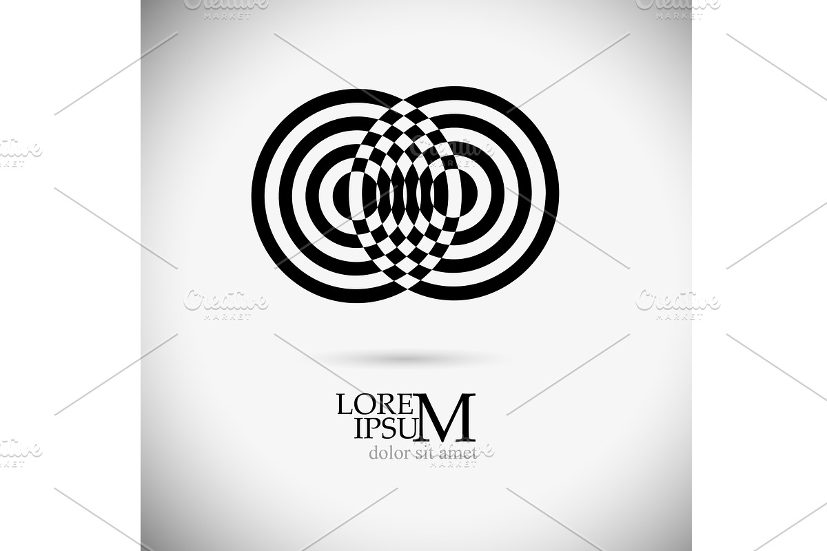 Abstract monochrome logo. Hand, an Illustration by Nenahliadava Design