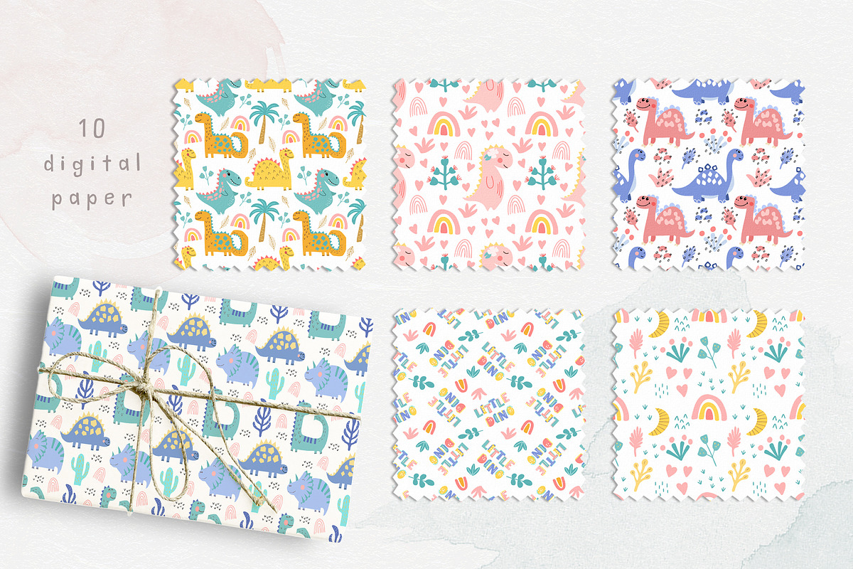 Little Dino. Baby collection, an Animal Illustration by rinaletters (Photo 8 of 10)