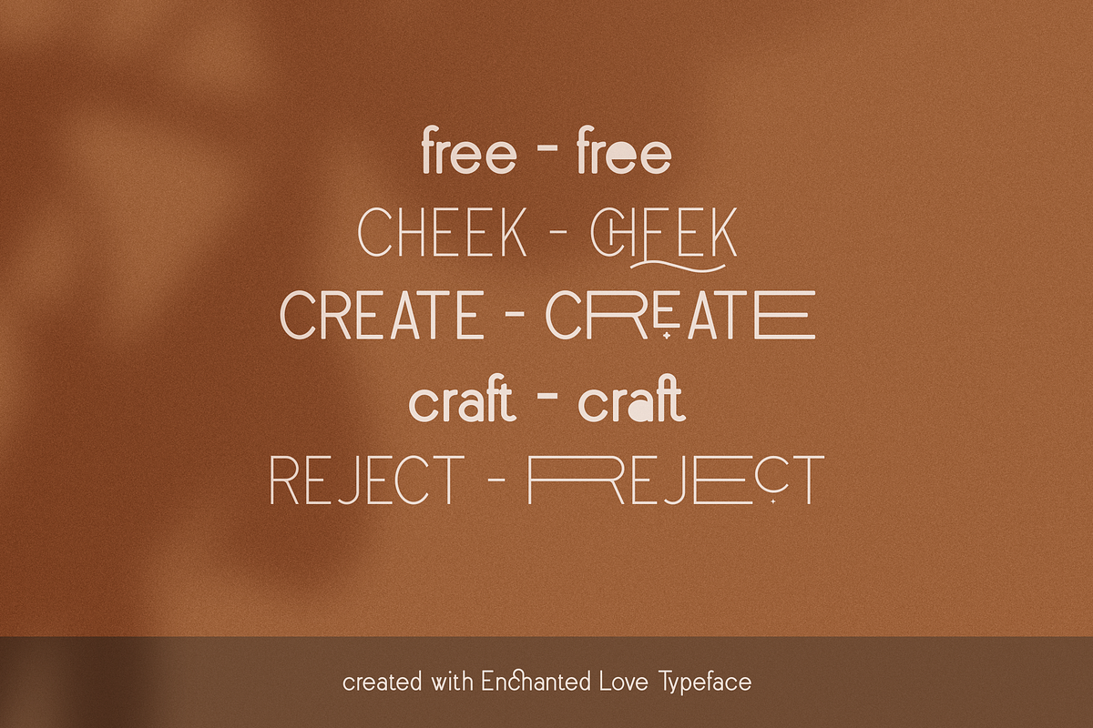 Enchanted Love - Sans Serif Typeface, a Sans Serif Font by VP Fonts (Photo 14 of 22)