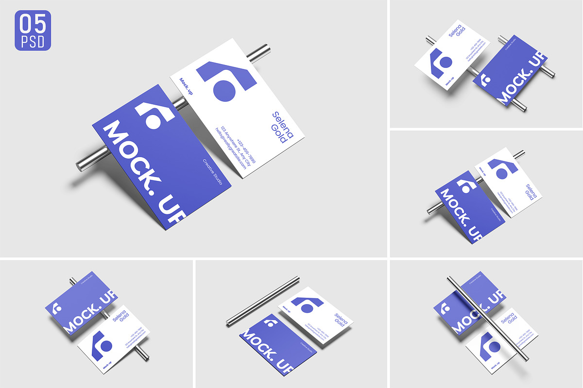 Realistic Business Card Mockup, an Advertising Mockup by Graphic Deal (Photo 1 of 6)