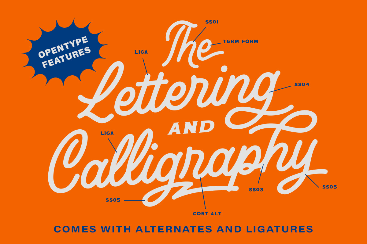 Rust Vengers  Font Duo, a Script Font by Letterhend Studio (Photo 2 of 9)