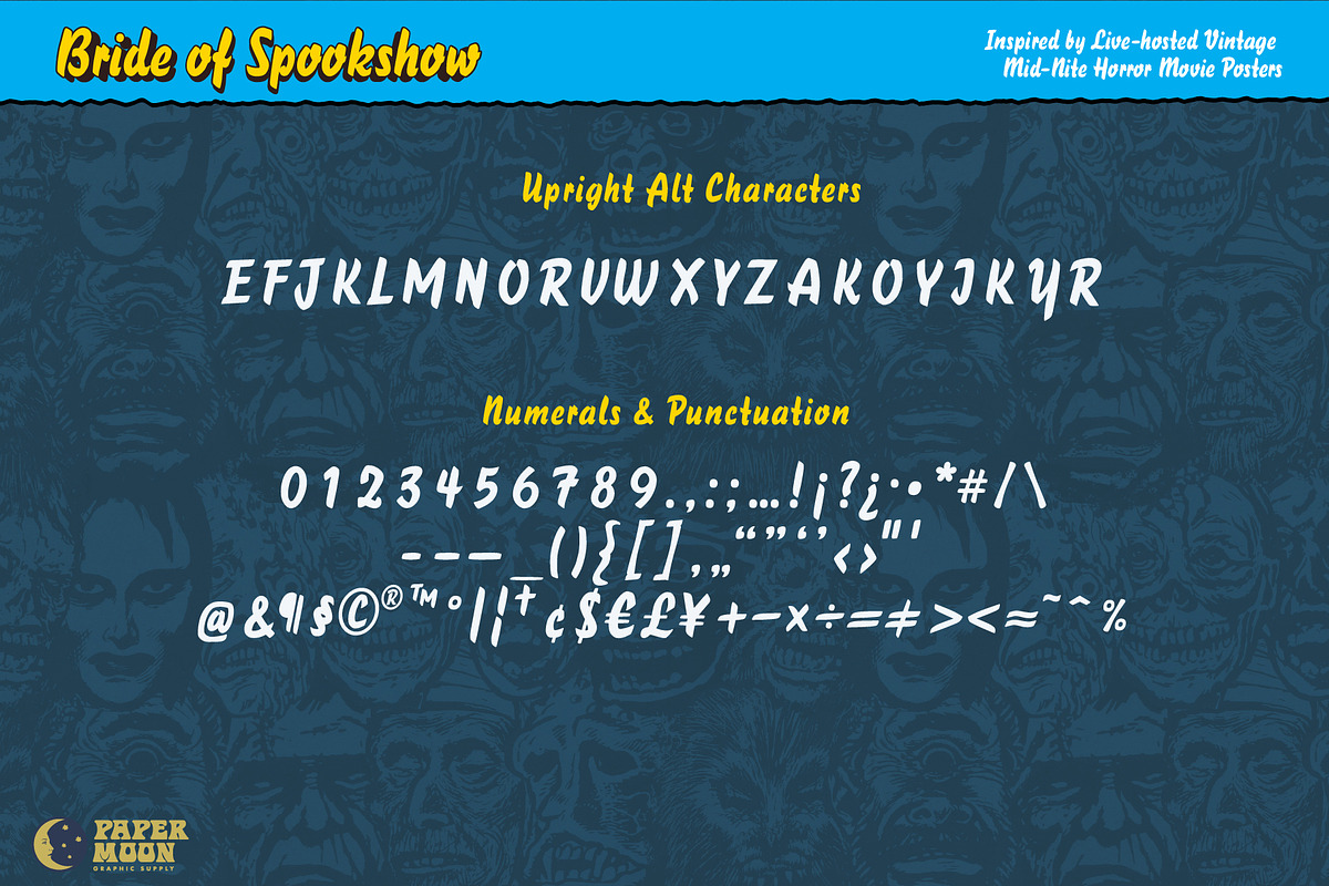 Bride of Spook Show Collection, a Handwritten Font by Paper Moon Graphic Supply (Photo 6 of 25)