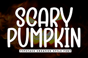 Scary Pumpkin | Script Font, a Script Font by Scratchones (Thumbnail 1 of 8)