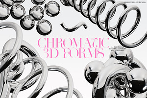 Chromatic 3D Forms Art Set