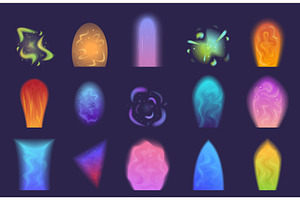 Portal effects. Shine vibrant effect, an Illustration by Valerie Bodnar