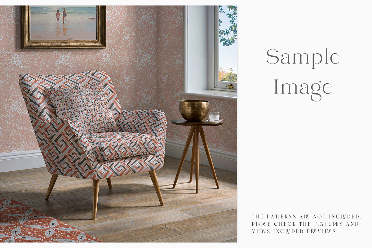 Armchair Upholstery Mockup, a Household Mockup by mock-ups (Photo 7 of 13)