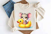 Cute Summer Mouse PNG Clipart, an Animal Illustration by RobertsArt (Thumbnail 6 of 7)