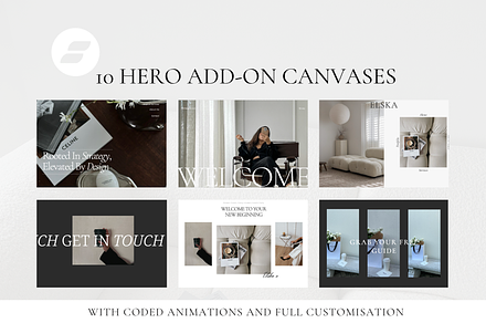Showit Hero Canvas Pack – Animated