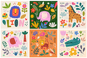 Cute baby animals collection, an Animal Illustration by MoleskoStudio (Thumbnail 6 of 33)