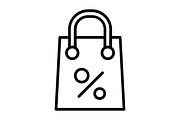 Discount Bag Line Icon, an Icon by Pexelpy (Thumbnail 2 of 2)