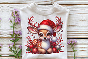 Cute Reindeer Christmas PNG, an Illustration by Craft Nest (Thumbnail 4 of 7)