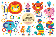 Little animals. Circus., an Animal Illustration by Alena Razumova (Thumbnail 2 of 3)