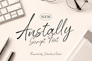 Anstally Script Font, a Script Font by Letterhend Studio (Thumbnail 1 of 9)