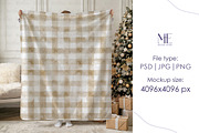 Christmas Sherpa Blanket Mockup, a Household Mockup by Mie Mockup Studio (Thumbnail 3 of 8)