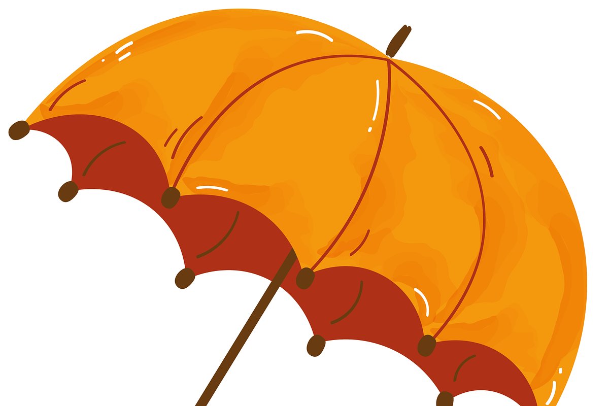 yellow umbrella, a Graphic by JYa_Design