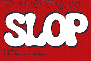 Sloppy Notes Groovy Bubble ypeface