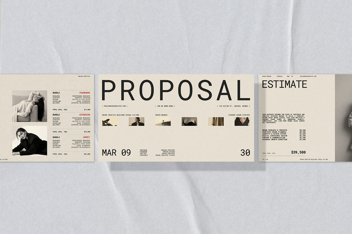 Clean Brand Identity Proposal Deck, a Presentation Template by Pixel Grid (Photo 5 of 10)