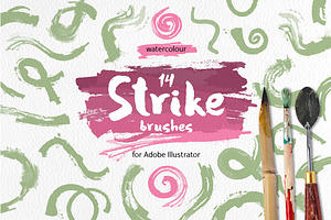 Strike Brushes for Illustrator