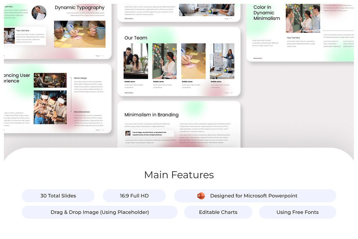 Minimalism Presentation PowerPoint, a Presentation Template by Premast (Photo 2 of 4)