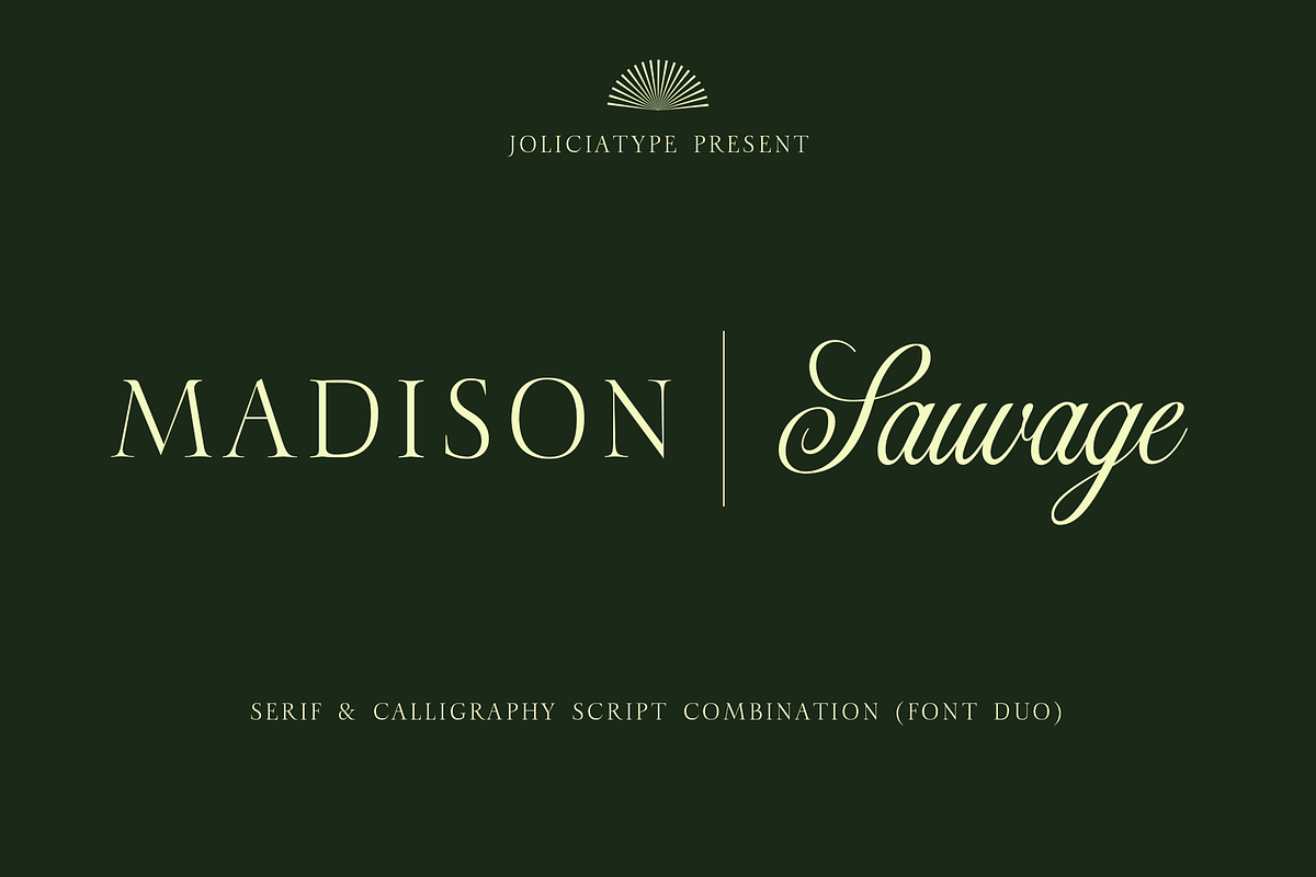 Madison Sauvage - Font Duo, a Script Font by Jolicia Type (Photo 1 of 15)