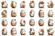 Whimsical Easter Egg Clipart, an Illustration by designcity5 (Thumbnail 2 of 5)