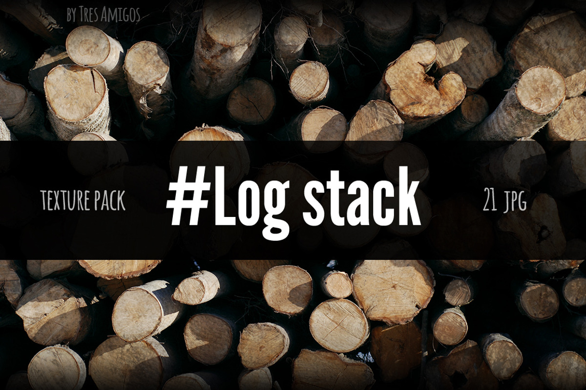 Log stack texture pack, a Texture Graphic by 4pixel (Photo 1 of 3)